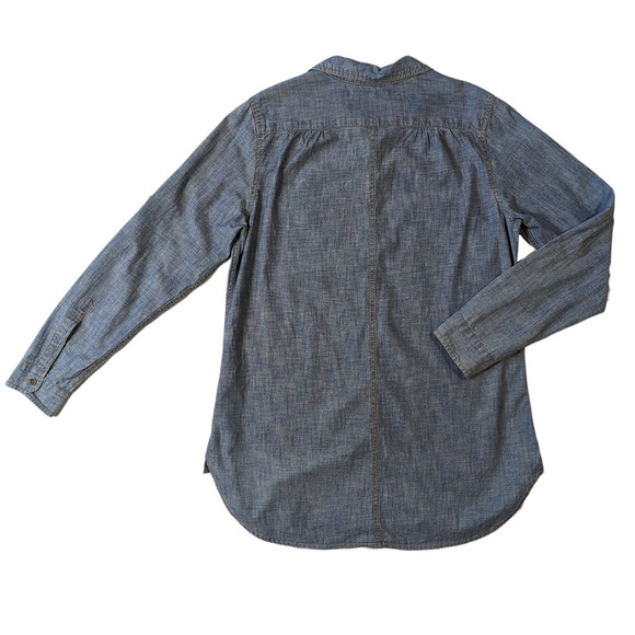 Levi's San Francisco Tunic Length Chambray Shirt Size Medium - Picture 2 of 8